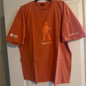 Vintage Sun Microsystems Solaris ROCKS Guitar Graphic Short Sleeve Tee